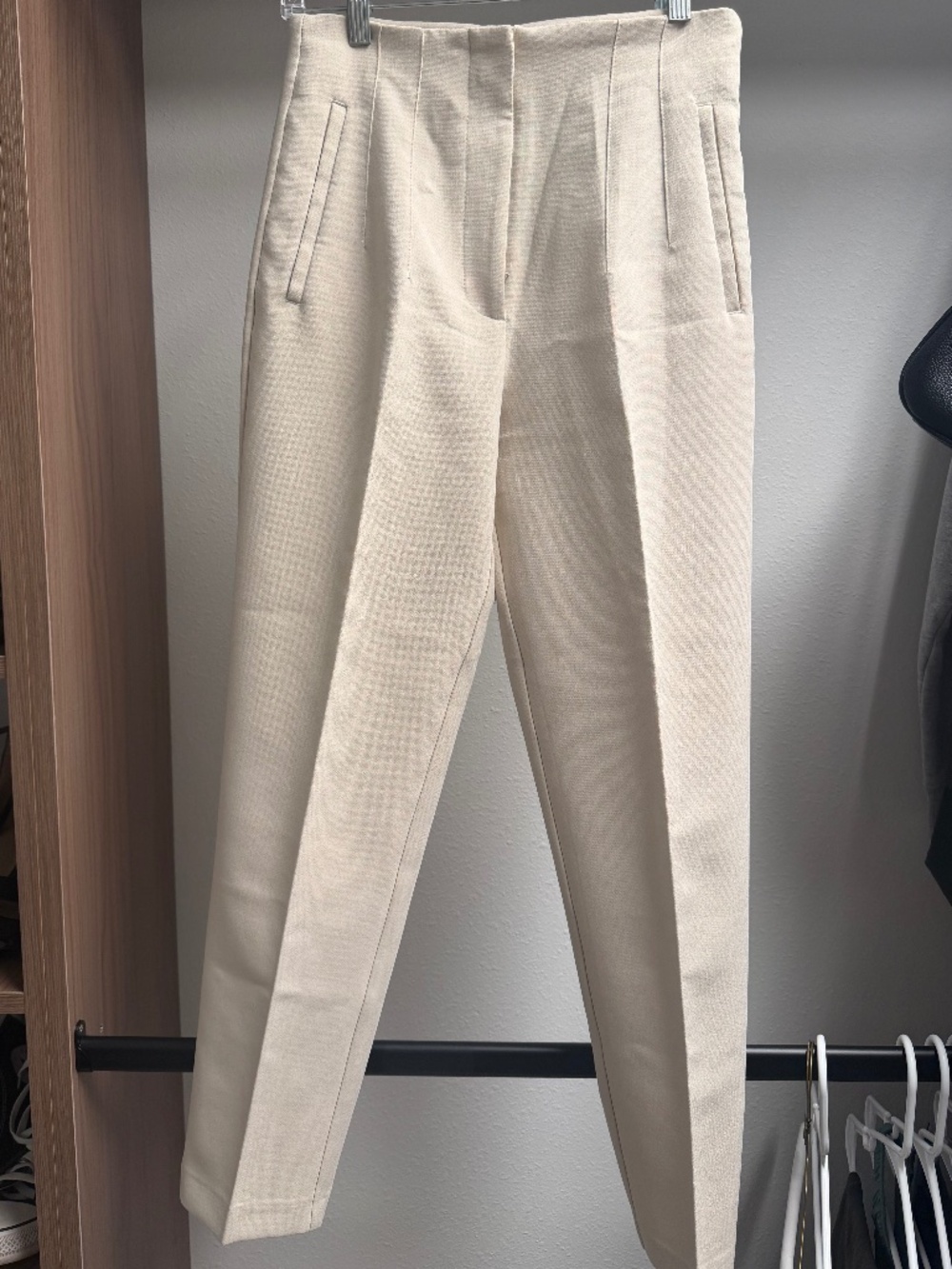 Zara tailored ankle straight pants size small